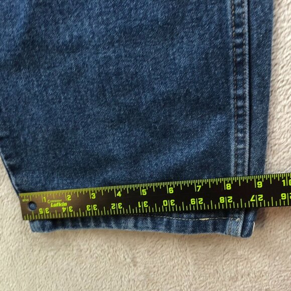 Wrangler Men Jeans Size 38x30 Classic Blue Denim Straight Leg Casual Medium Wash - Picture 8 of 15